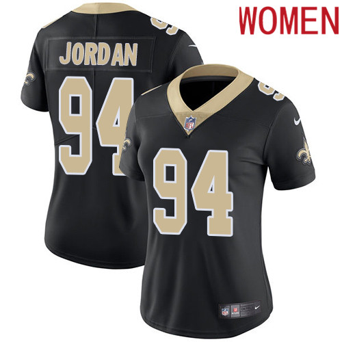 2019 Women New Orleans Saints 94 Jordan black Nike Vapor Untouchable Limited NFL Jersey